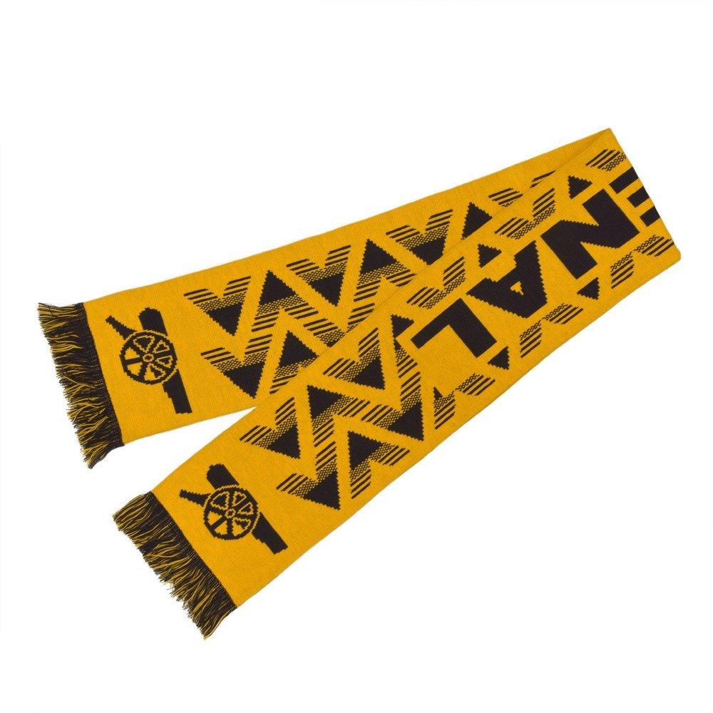 Arsenal Bruised Banana Scarf, Yellow/Navy
