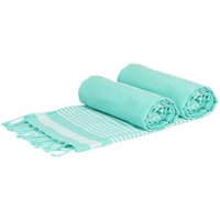 Nicola Spring Deluxe Turkish Cotton Bath Towels | Aqua | Pack of 2