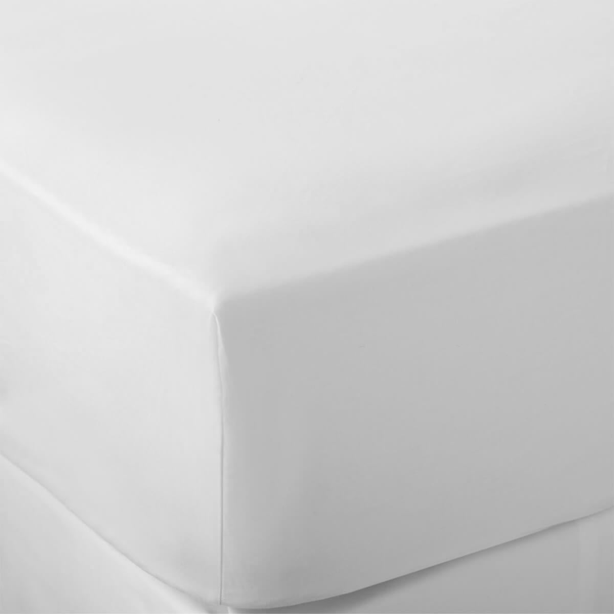 White 800 Thread Count Cotton Single Flat Sheet