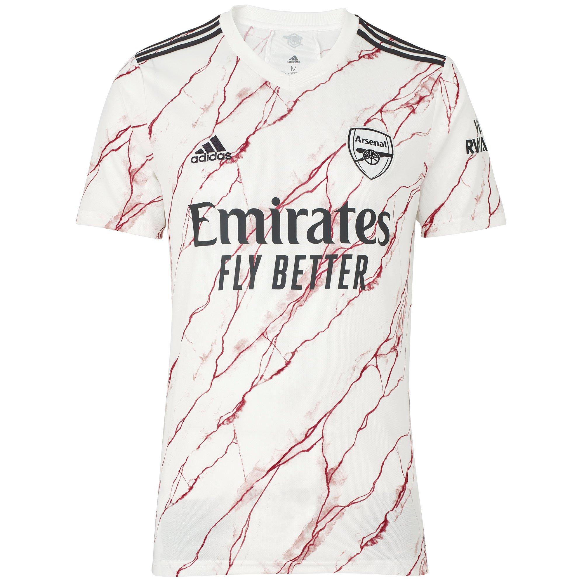 Arsenal Adidas  Adult 20/21 Away Shirt XS, White