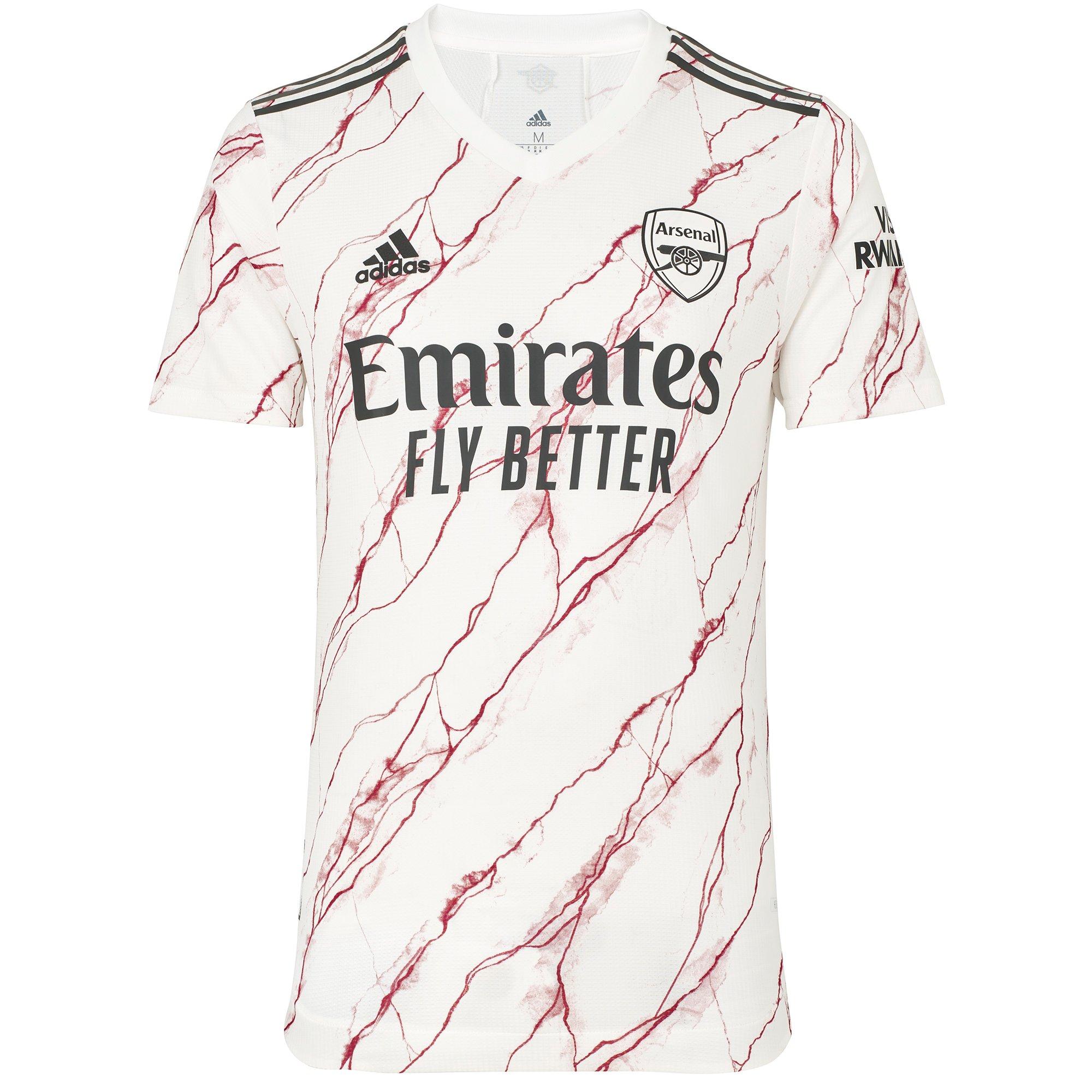 Arsenal Adidas  Adult 20/21 Authentic Away Shirt XS, White