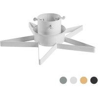 Harbour Housewares Metal Star Christmas Tree Stand | White