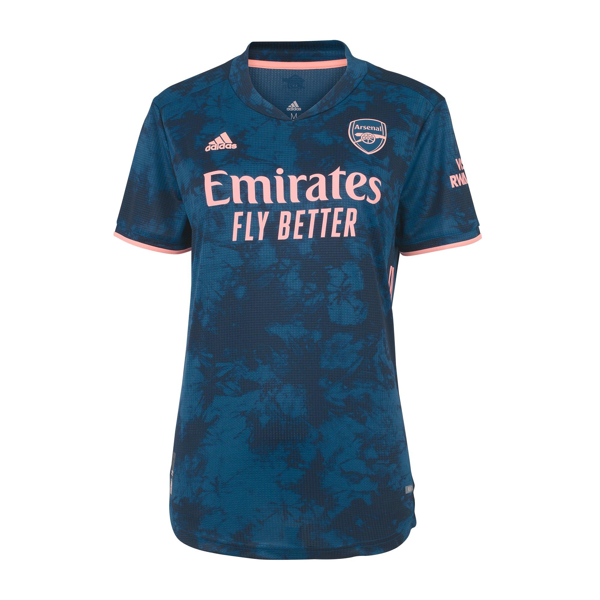 Arsenal Adidas  Womens 20/21 Authentic Third Shirt XS, Blue