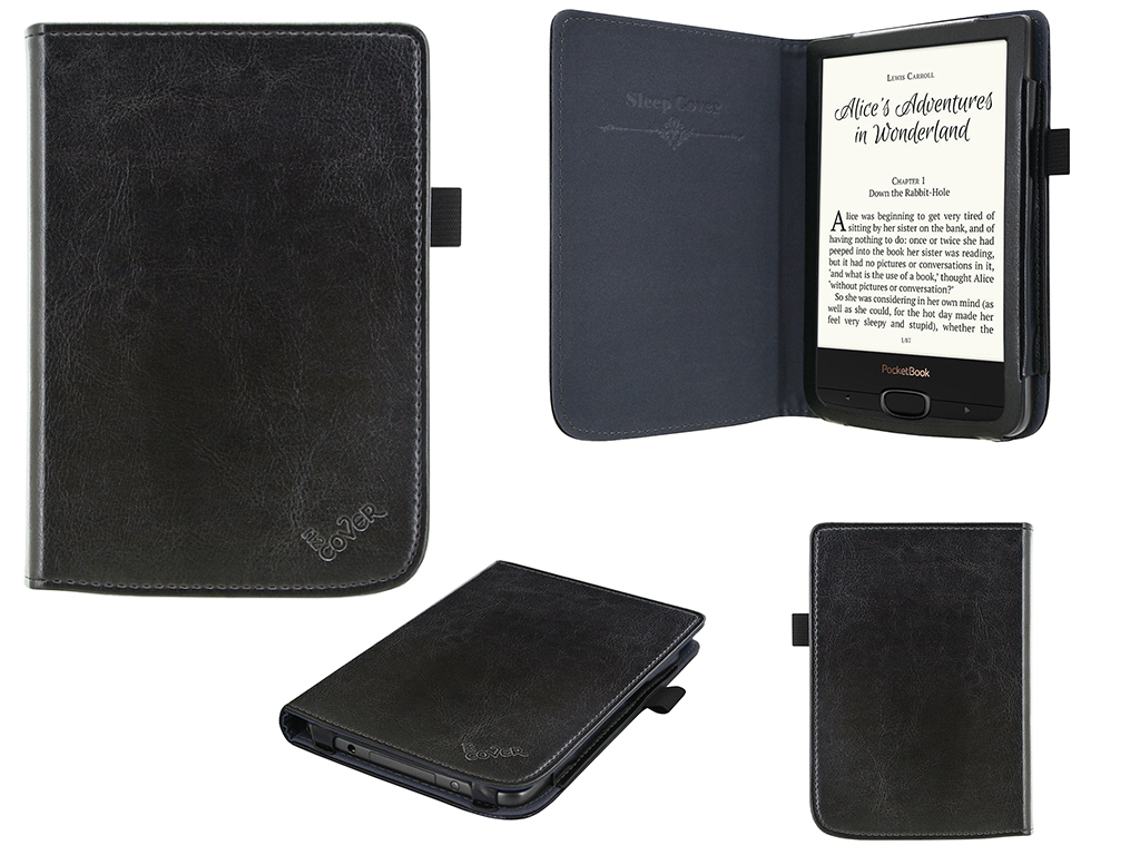 Pocketbook Touch lux 5 | e-Reader Hoesje met sleepfunctie | zwart | Pocketbook