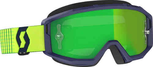 Scott Primal blauw/gele Motocross Goggles Blauw Geel Eén maat