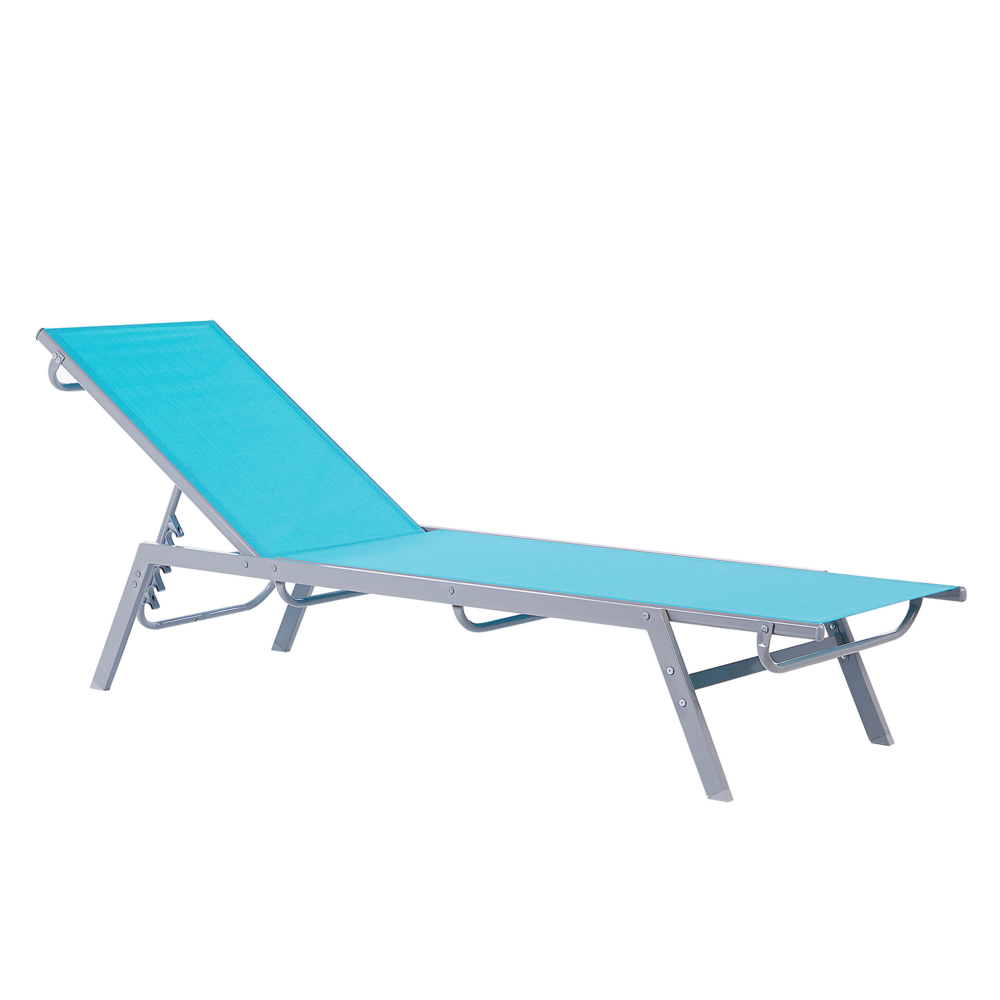 Beliani Tuinstoel staal blauw NOLI