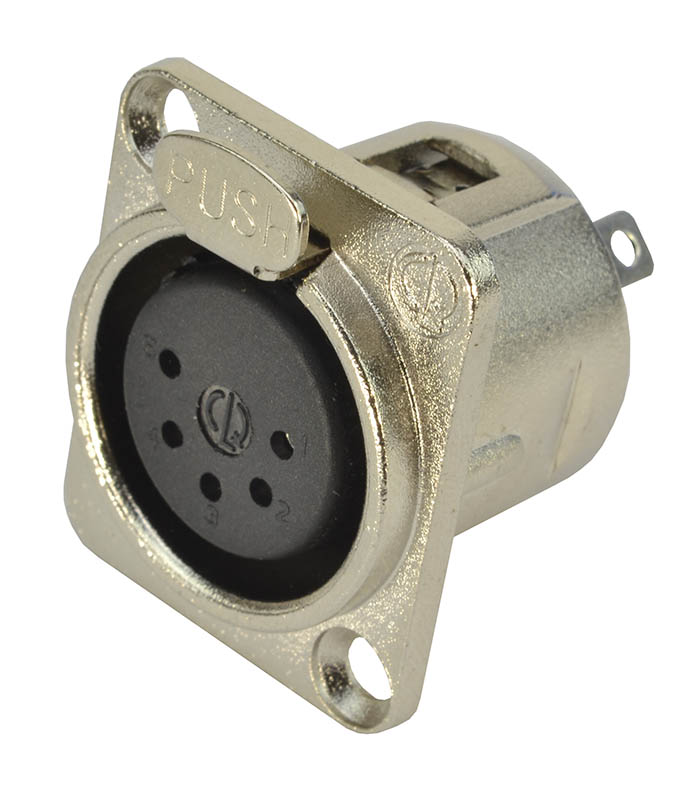 Cobra 5 Pin XLR DMX Panel Socket Female