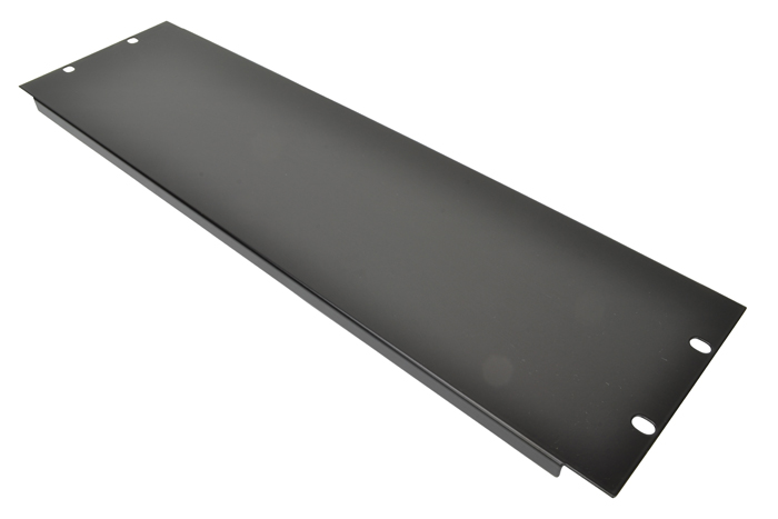 Cobra 3 U 19" Blank Rack Panel With Black Finish