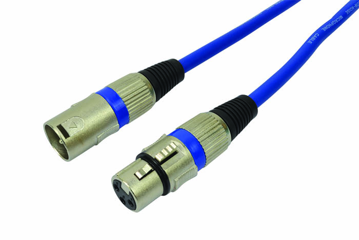Cobra Cables Balanced XLR Mic Lead 3m Blue