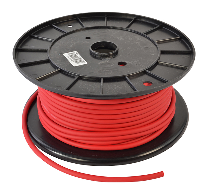 Cobra Red Microphone Cable 50 Metre Roll