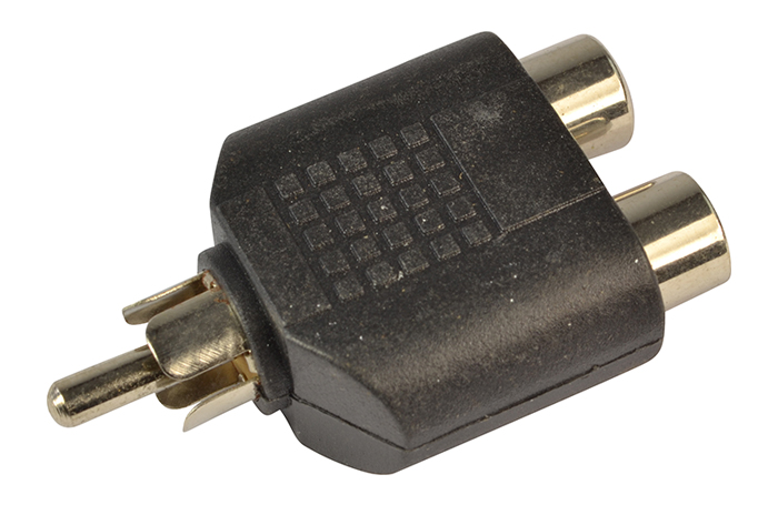 Cobra Cables Dual Phono Socket to Single Phono Plug