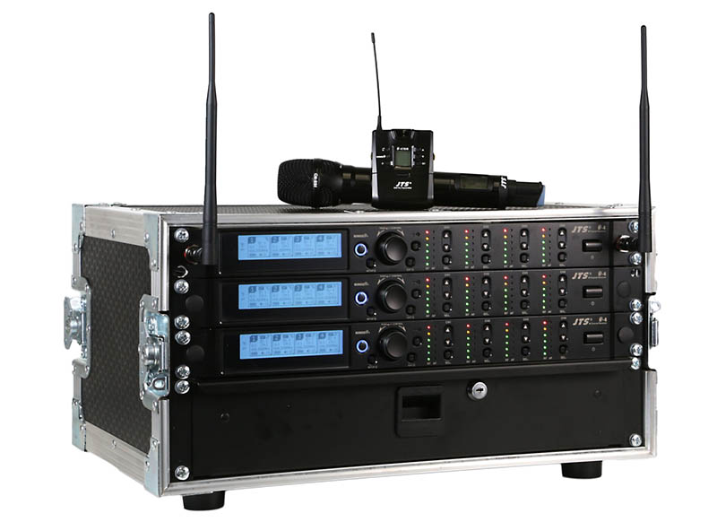 JTS R4 Rack n Ready Microphone System 12 Channel Handheld