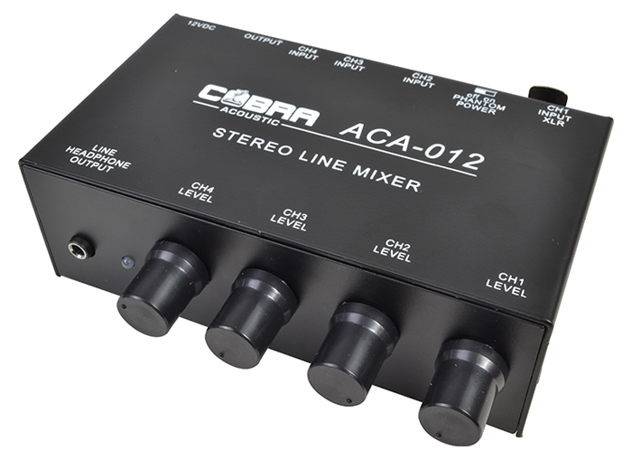 Cobra 5 Channel Line + 1 Channel Mic Mixer