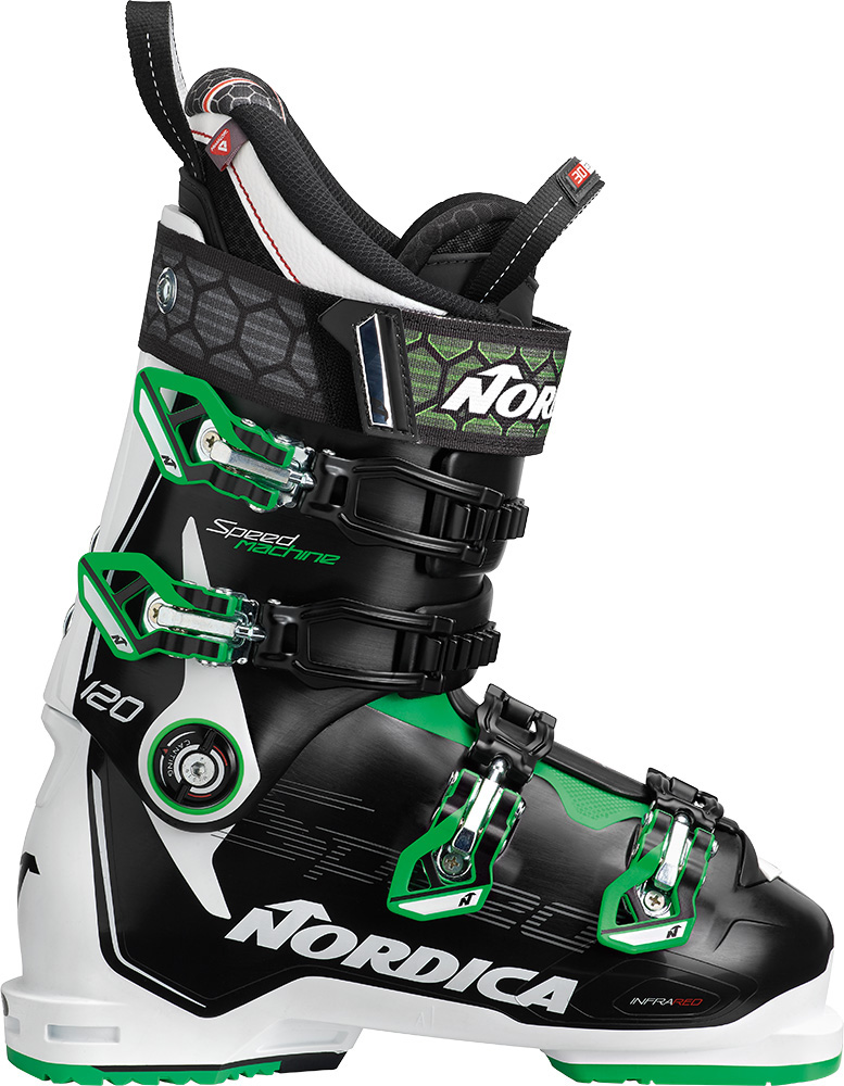 Nordica Speedmachine 120 Nero Bianco Verde 2018/2019 Chaussures de ski homme