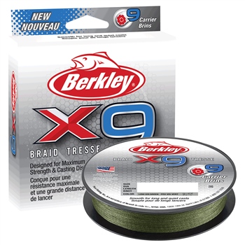 Berkley X9 Low-Vis Green Braid 300m | Green | 300m