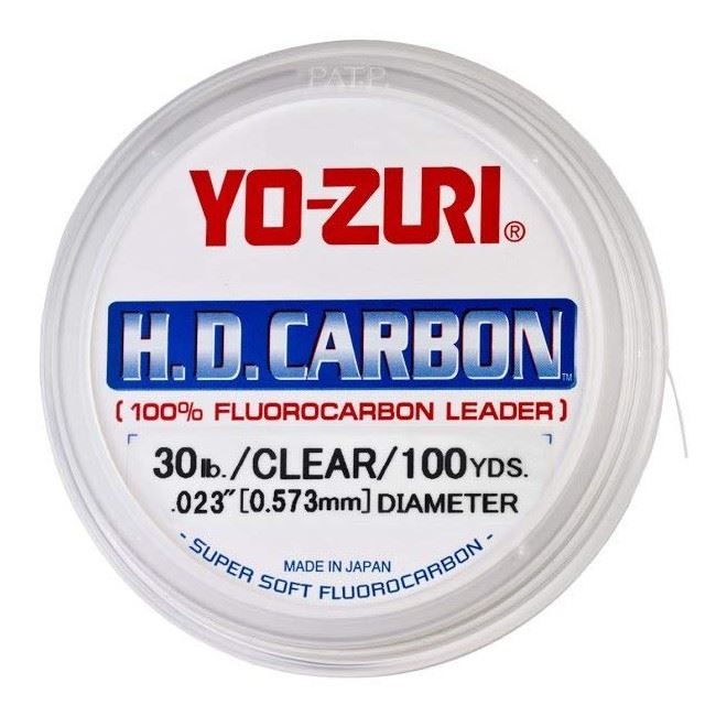 YO-ZURI HD Fluorocarbon Fishing Leader Line 30yds  | 100lb