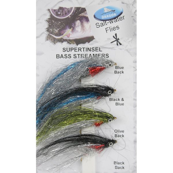 Dragon Tackle Supertinsel bass Streamers
