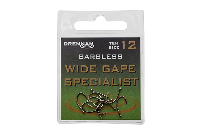 Drennan Wide Gape Specialist Barbless Hooks