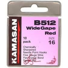 Kamasan B512 Barbed Spade Hooks  | 14