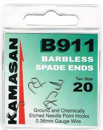 Kamasan B911 Barbless Spade End Hooks