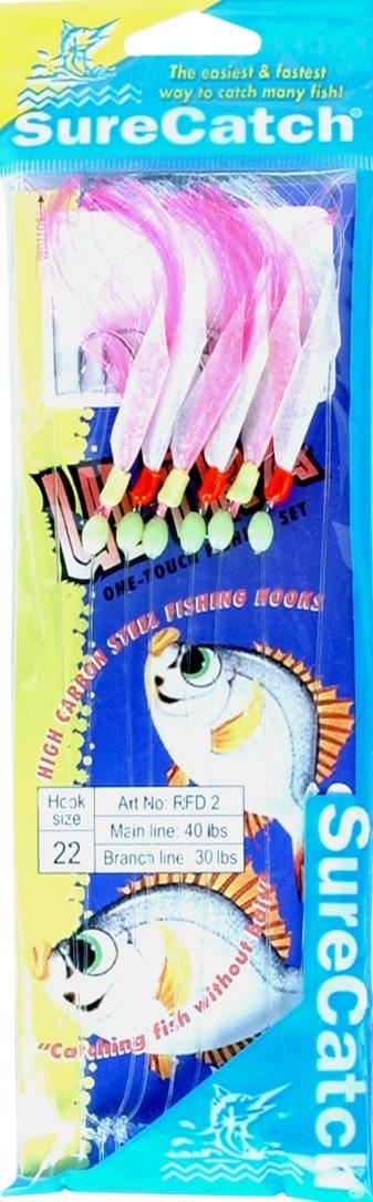 Sure Catch Ultra One Touch 6 Hook Sabiki Sea Rig