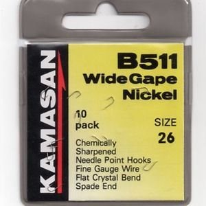 Kamasan B511 Barbed Spade Hooks