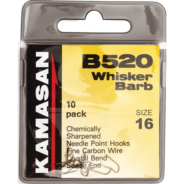 Kamasan B520 Whisker Barb Spade Hooks