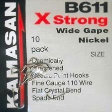 Kamasan B611 Barbed Spade Hooks  | 10