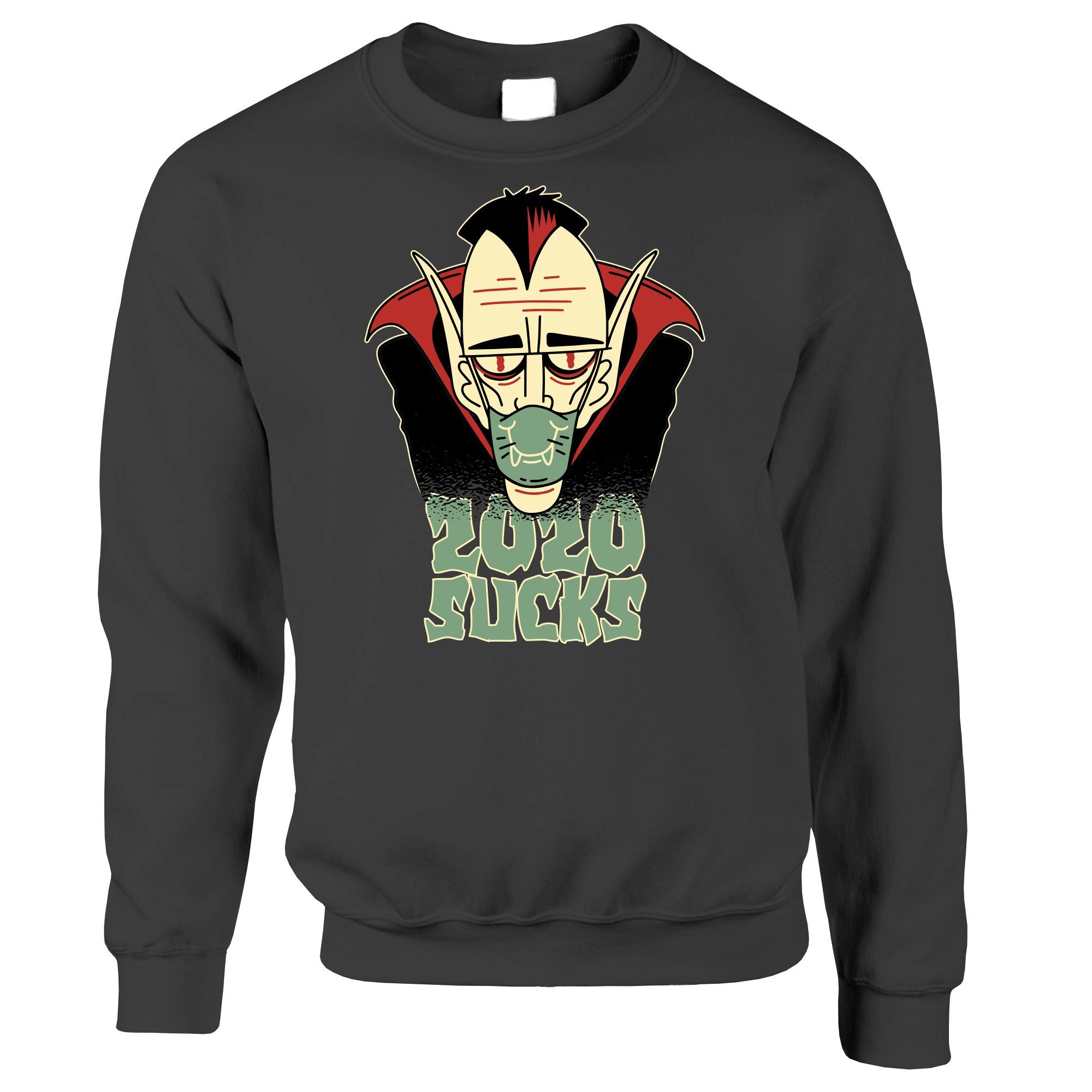 2020 Sucks Funny Halloween Jumper Sweatshirt Sweater - Medium / Navy