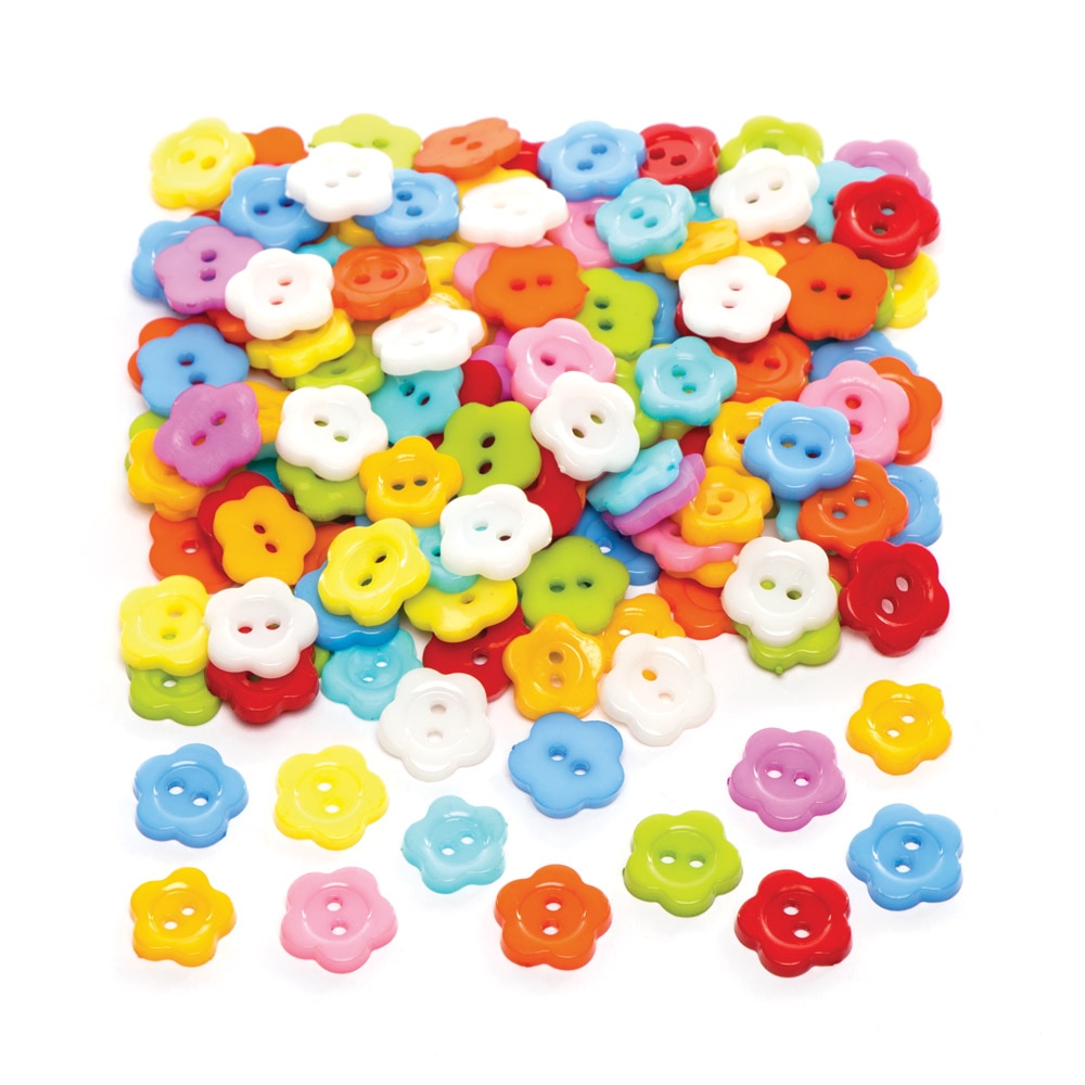 Flower Buttons (Pack of 150)