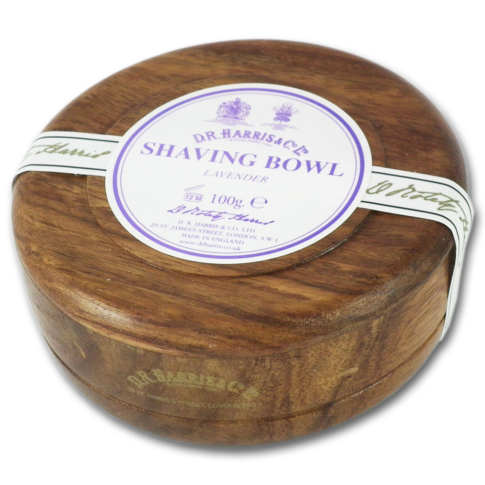 D R Harris Shaving Soap Bowl in Lavender 100g