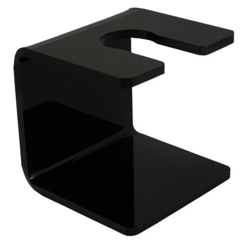 Executive Shaving Universal Shaving Brush Stand in Black Acrylic