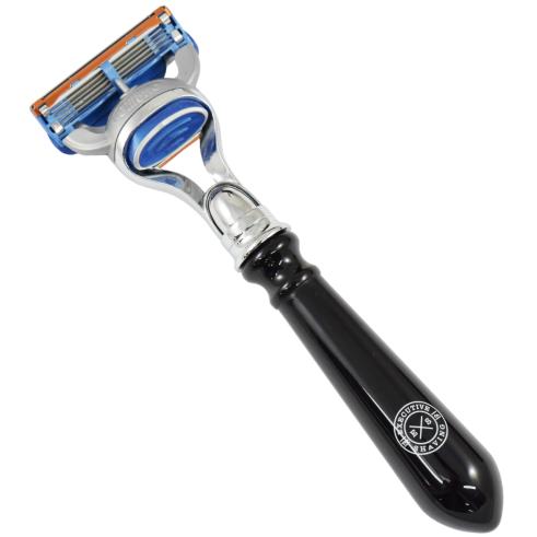 Executive Shaving Fusion Razor with Black Handle