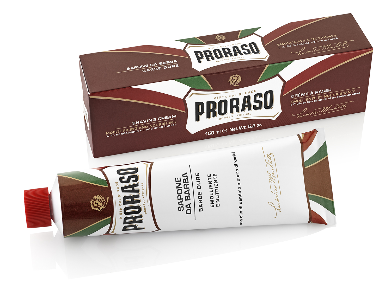 Proraso Sandalwood and Shea Butter Shaving Cream (150ml)