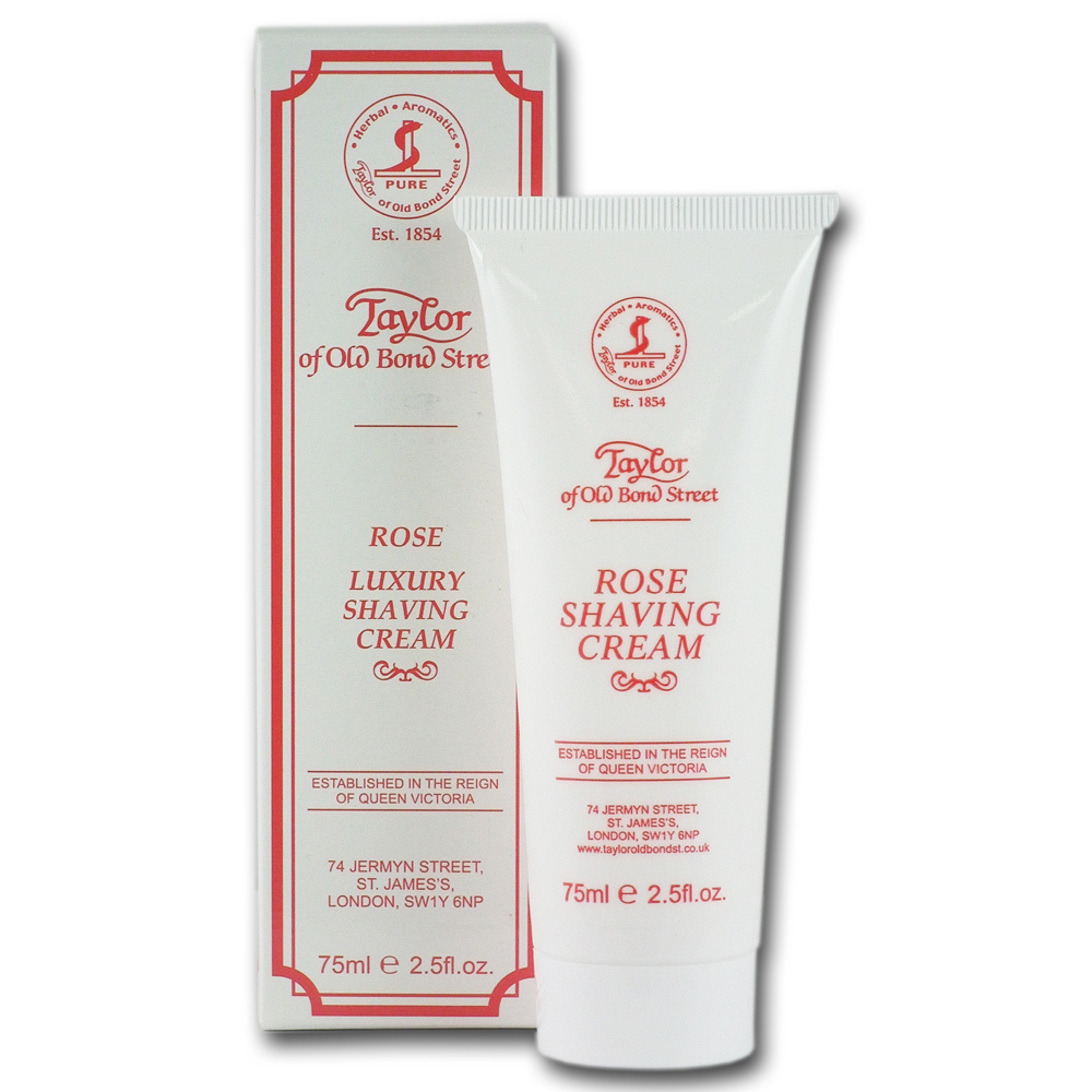 Taylor of Old Bond Street Rose Shaving Cream Tube (75ml)