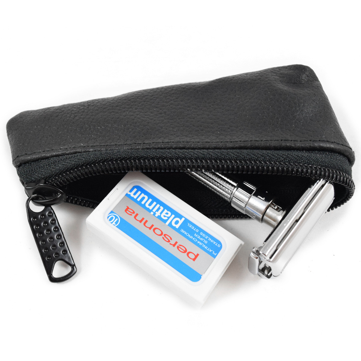 Safety Razor Leather Travel Case