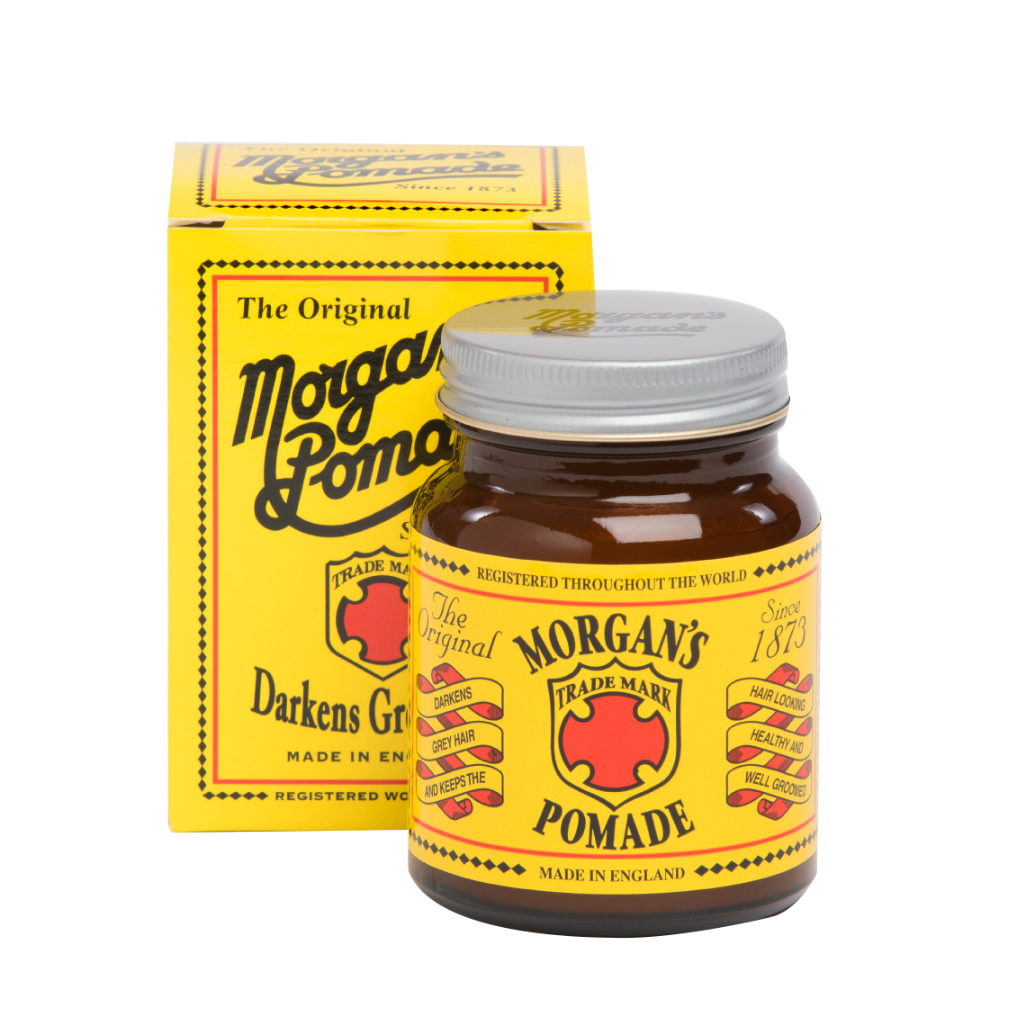 Morgan's Hair Darkening Pomade 100ml Retro Jar