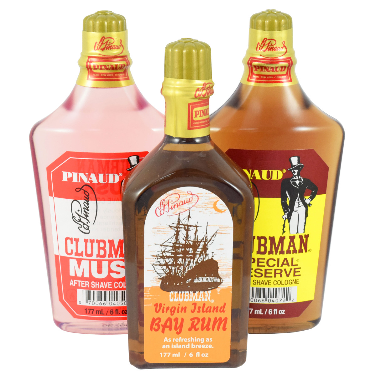 Clubman Pinaud Trio Of Men's Fragrances