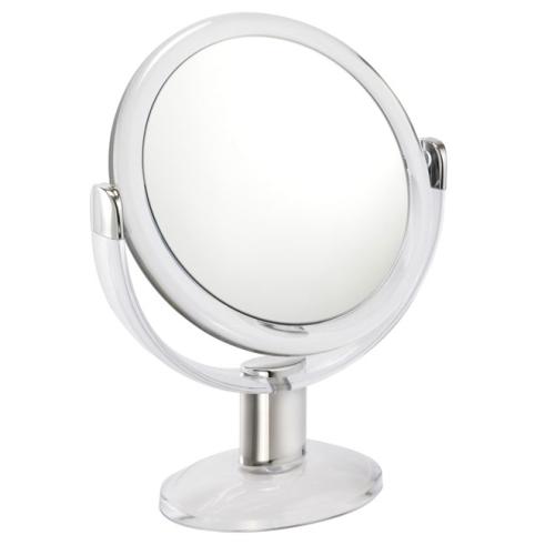 10x Magnification Clear Acrylic Pedestal Mirror