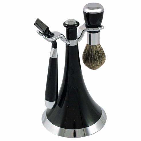 Black Three Piece Shaving Set