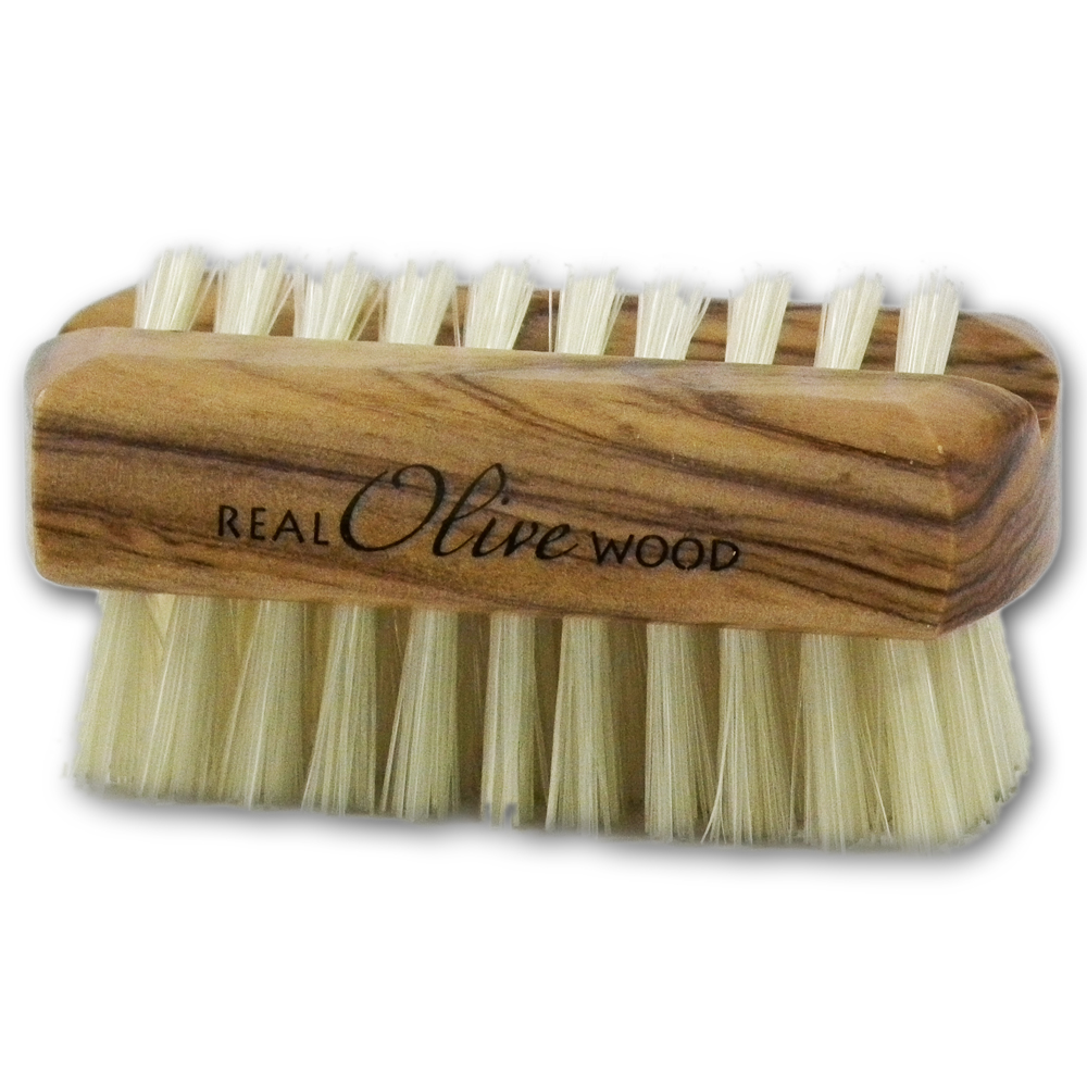 Hydrea London Olive Wood Nail Brush (Travel Size)