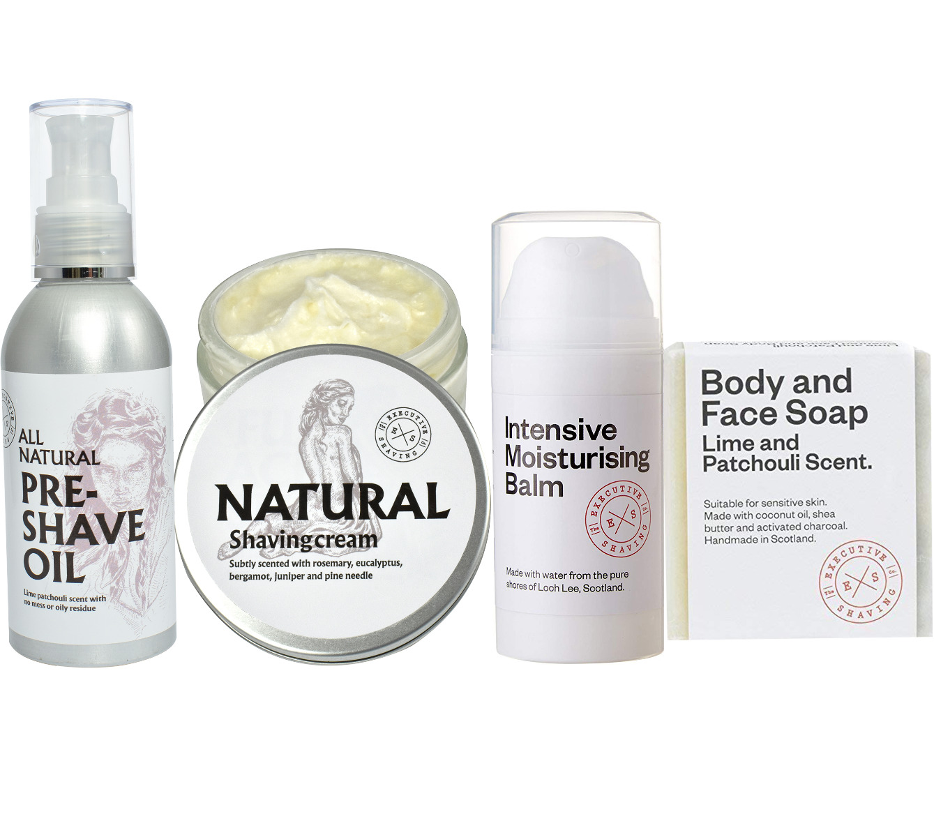Executive Shaving Natural Shaving Cream And Essentials