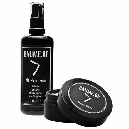BAUME.BE Sensitive Skin Shaving Cream & Aftershave Balm Set