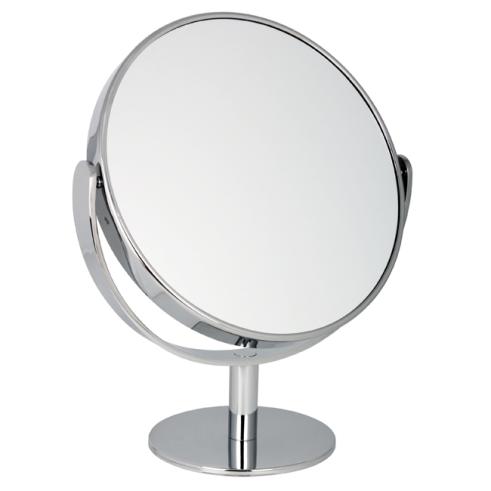 Large 10x Magnification Chrome Pedestal Mirror