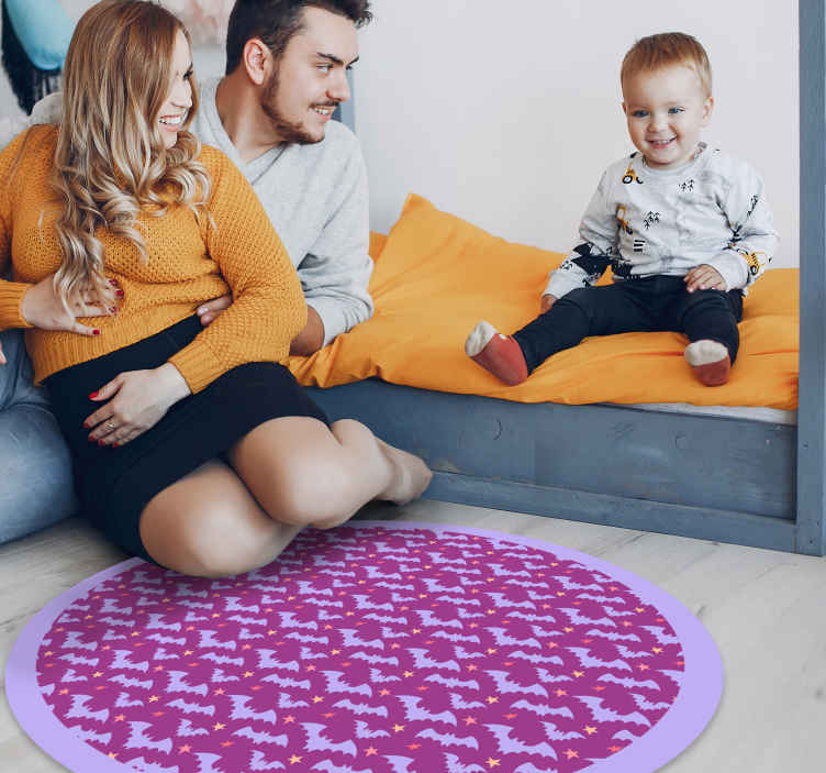 Tappeto in vinile colore viole Tappeto in vinile per bambini