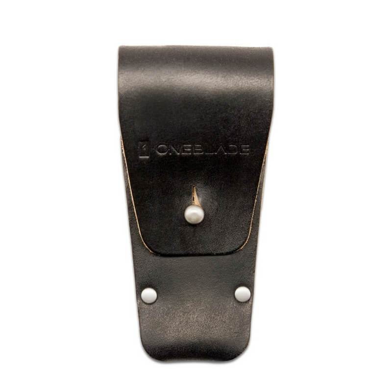 OneBlade Black Leather Razor Holster Case