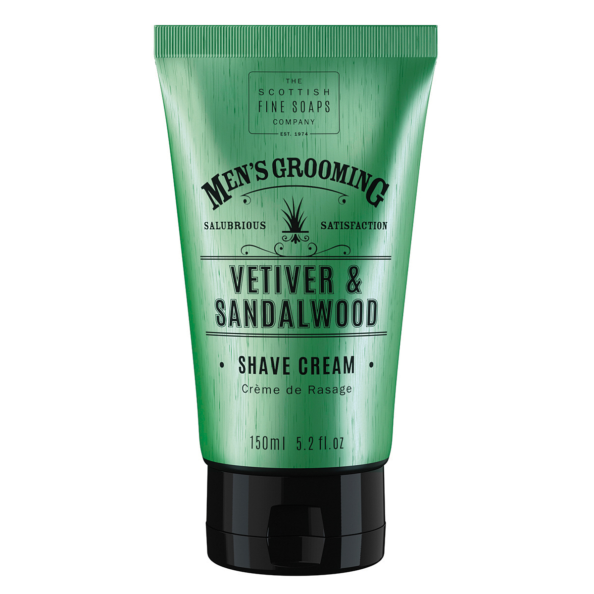 Scottish Fine Soaps Vetiver & Sandalwood Shaving Cream 150ml