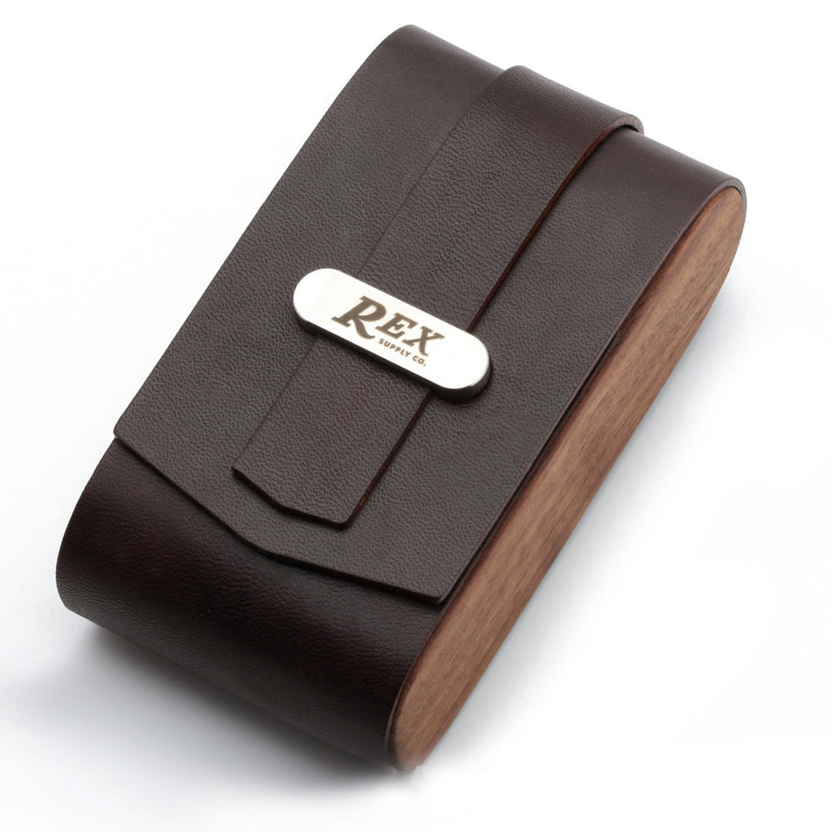 The Rex Walnut Safety Razor Case