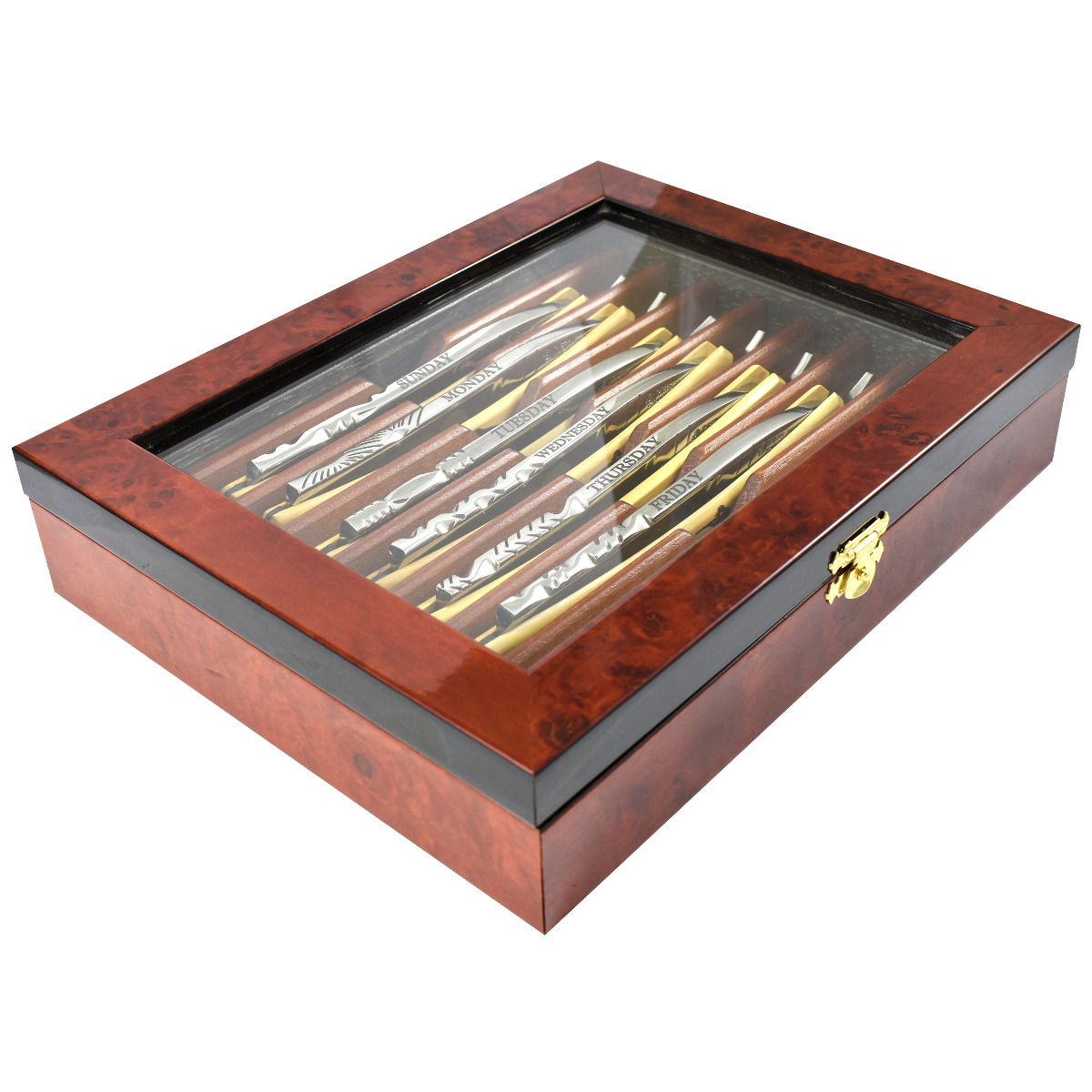 Thiers-Issard 'Le Chasseur' Seven Day Straight Razor Set