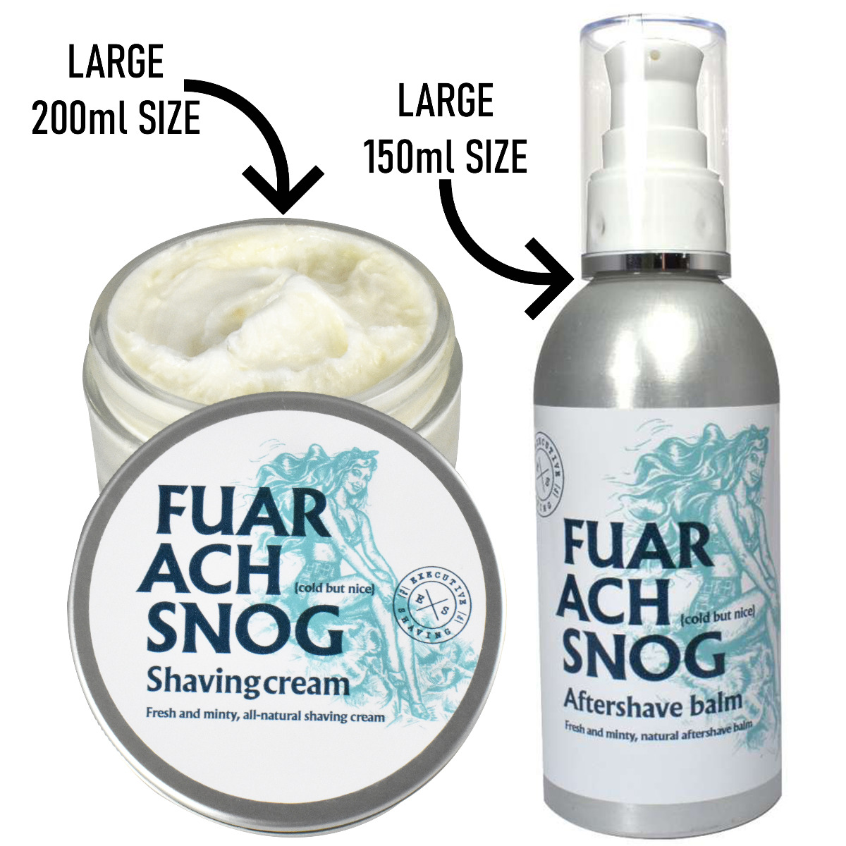 Fuar Ach Snog Minty Shaving Cream & Aftershave Balm